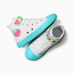 Colorful Kids High-Top Sneakers